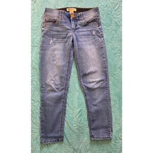 Democracy Ab technology Distressed Straight Jeans Woman's Size 4